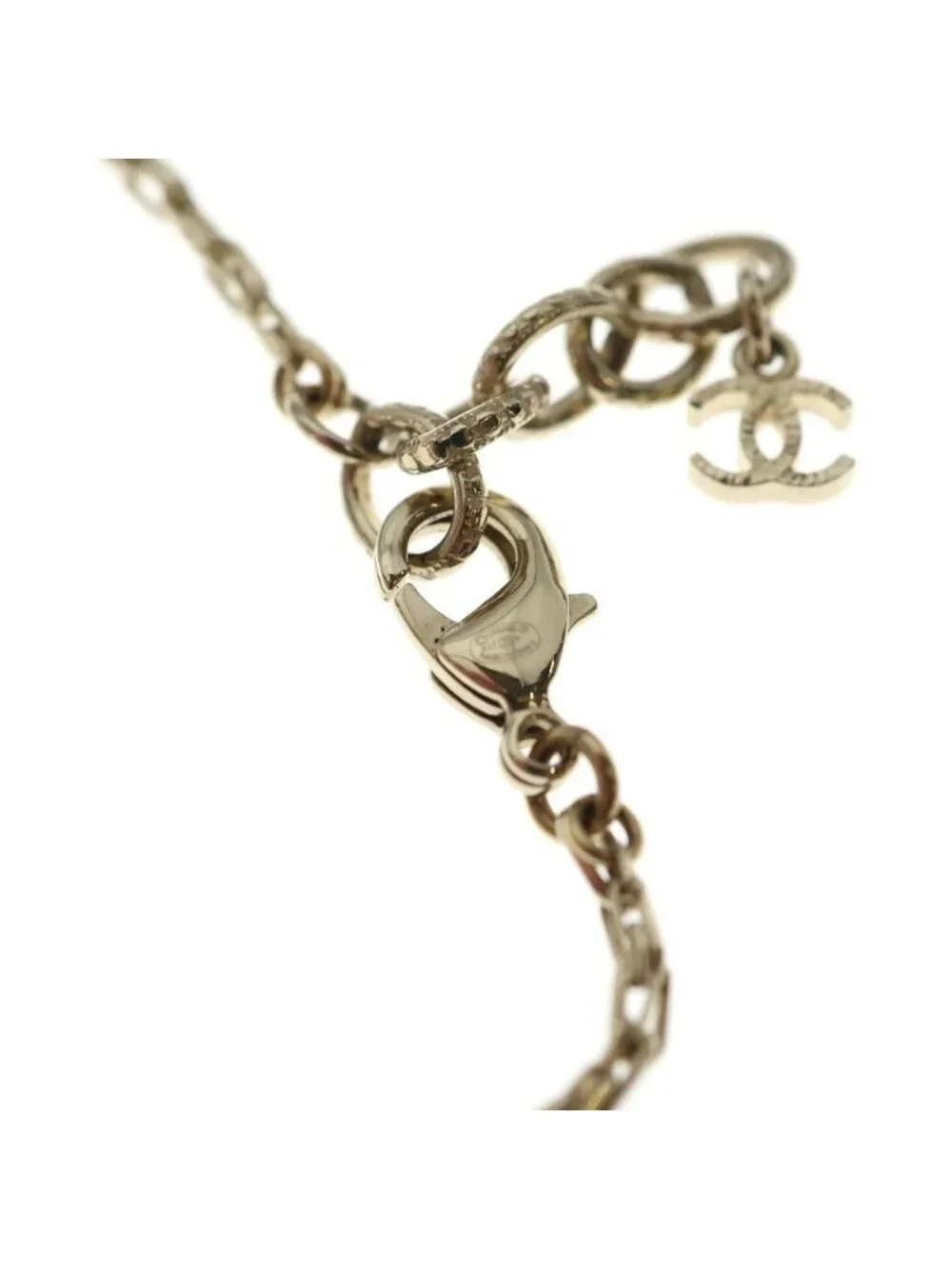 Chanel I Love Logo Chain Bracelet Gold With Charm
